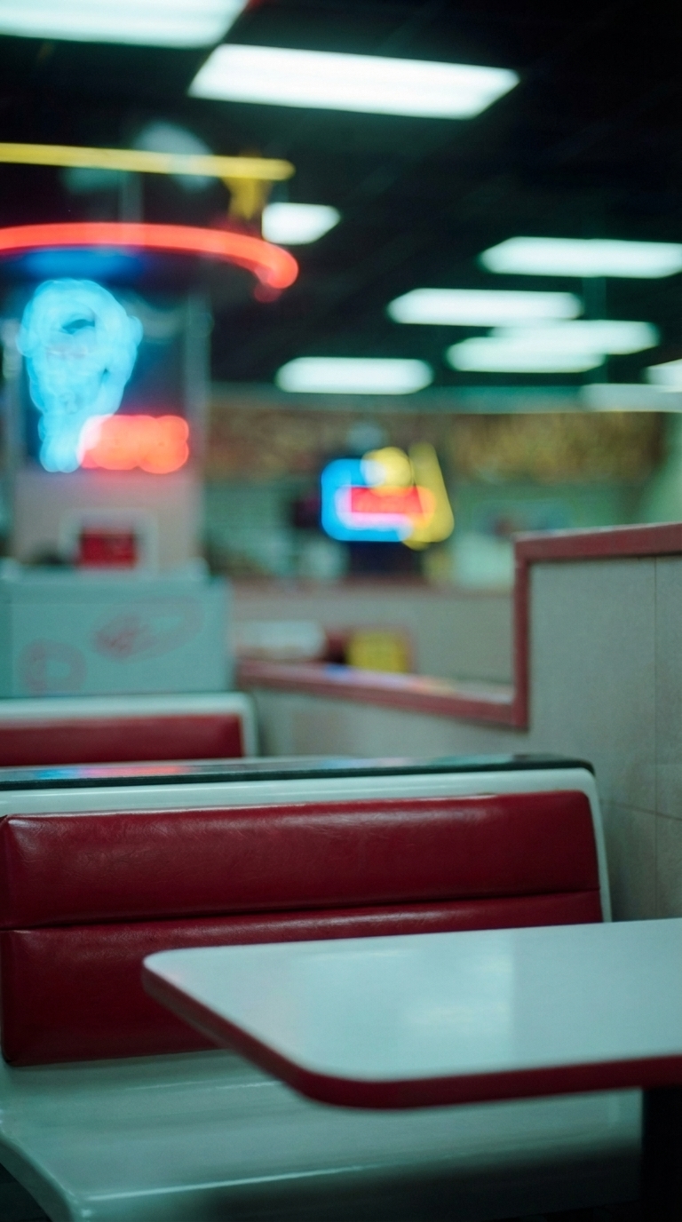 Neon Diner Solitude