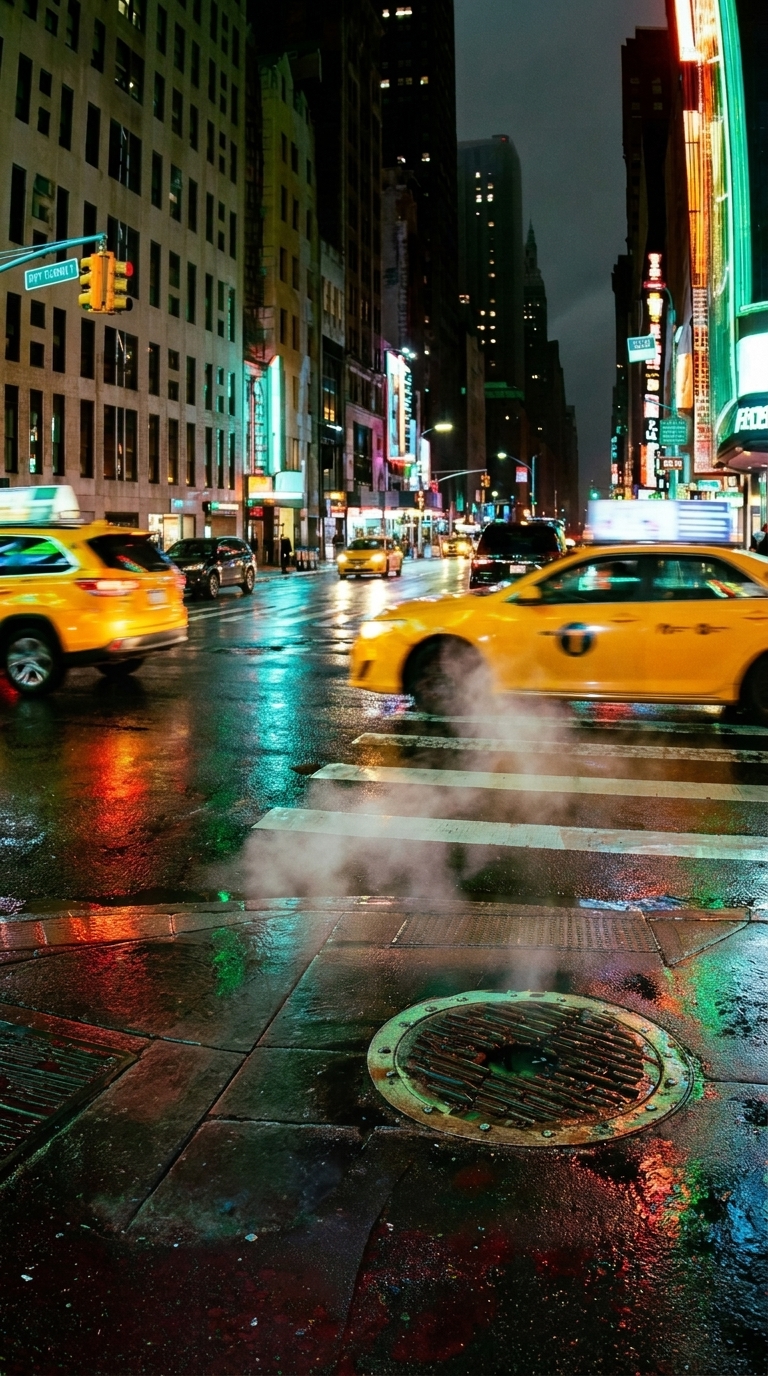 Neon City Rain