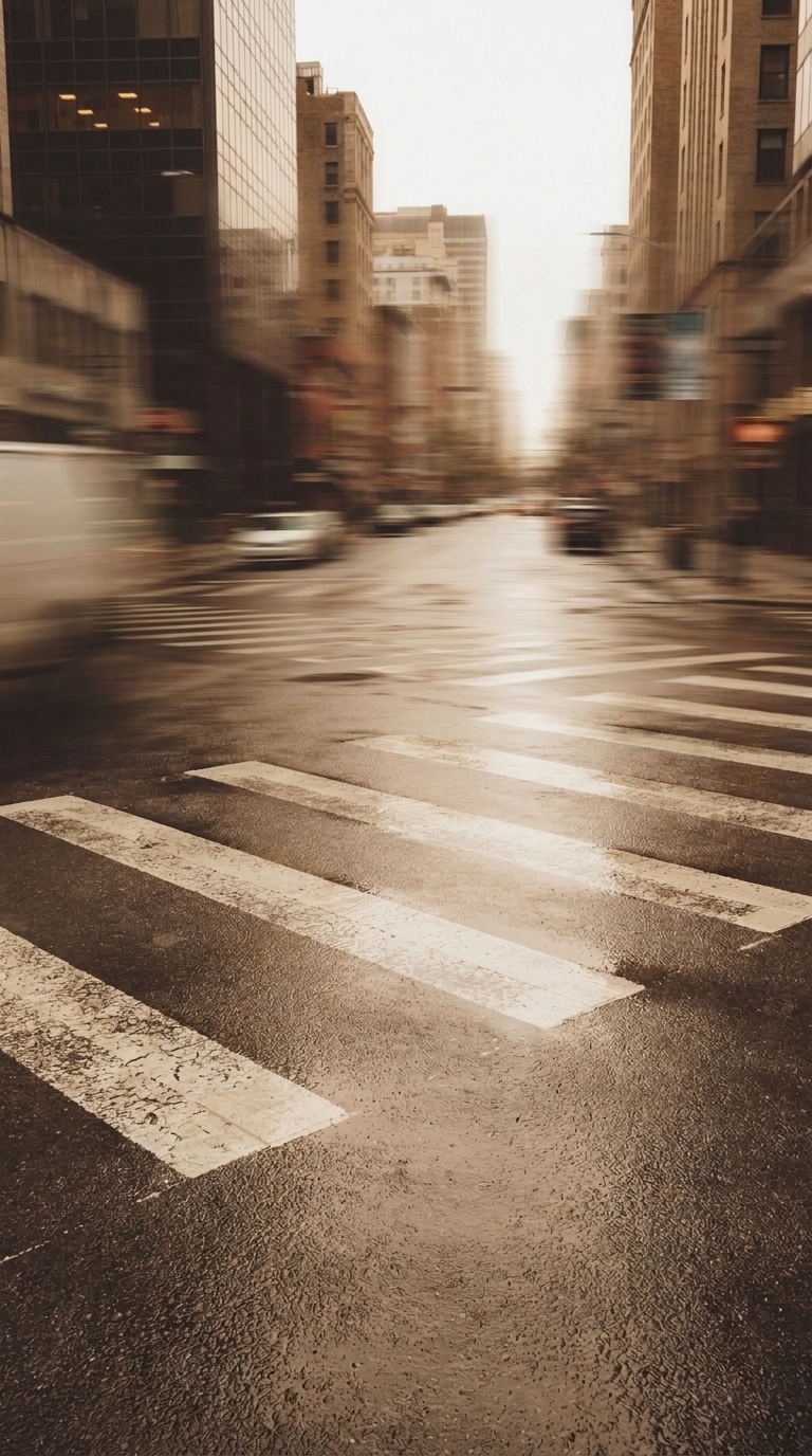 Urban Crosswalk Blur