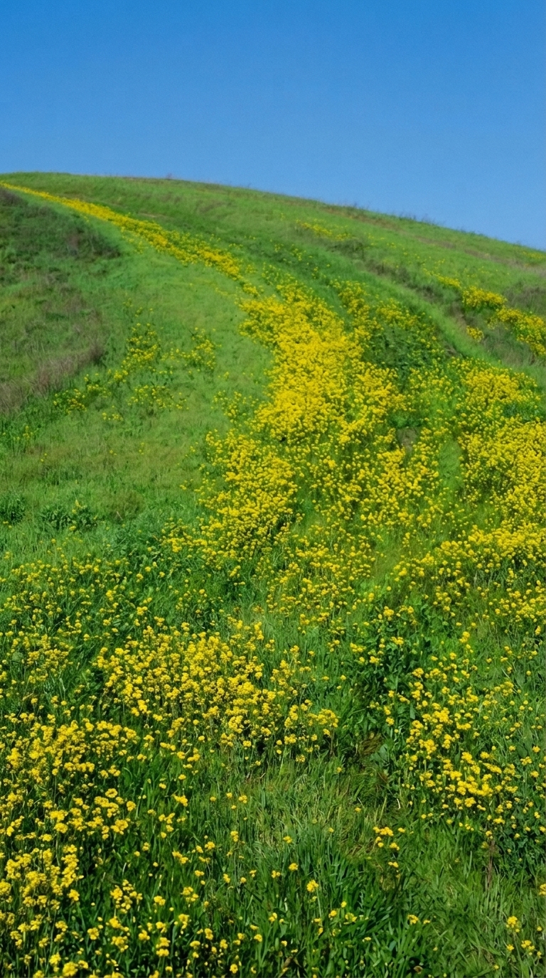 Golden Hillside Meadow